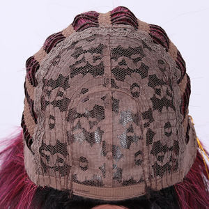 Atacado Raiz De Cabelo Escuro Curto rosa Em Camadas Gradiente De Cabelo Sintético Peruca De Cabelo Liso Sem Bangs Bangs Aparência Natural 539 - Product Image 4