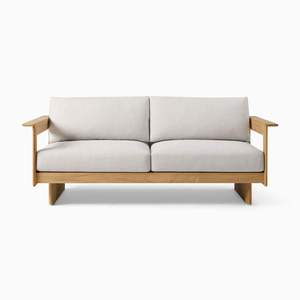 Sofá de Madera de Teca Sólida para Patio, 2 Plazas, Color Personalizado, Muebles de Jardín con Brazos, Venta Caliente en China - Product Image 2