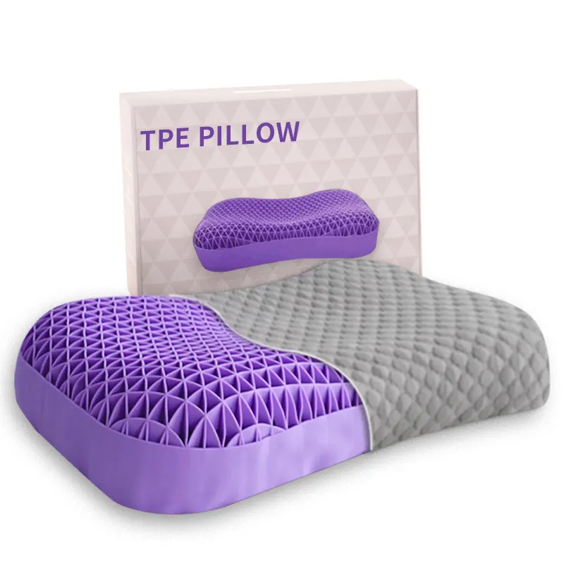 Мебель для дома Технология Purple TPE Новый материал Силиконовые эргономичные контурные подушки для профессионального сна