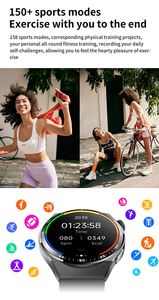 1.55 "écran rond F800 santé montre intelligente Fitness tracker ECG sommeil surveillance bracelet soins de santé produits corporels Smartwatch - Product Image 4