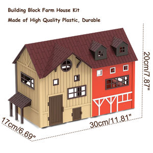 Enfants <span class=keywords><strong>ferme</strong></span> blocs maison modèle ensembles de jeu <span class=keywords><strong>ferme</strong></span> camion <span class=keywords><strong>tracteur</strong></span> <span class=keywords><strong>jouet</strong></span> <span class=keywords><strong>avec</strong></span> clôture <span class=keywords><strong>animaux</strong></span> figurines personnages agriculteurs - Product Image 3