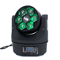 Sharpy 6x15W 4in1 Moving Head Beam Light mit Osram LED für RGBW Bühnenbeleuchtung bei DJ-, KTV-, Disco-, Konzert- und Show-Events