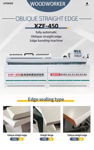 XZF450 Professional Integrated Wood Furniture Edge Banding <b>Machine</b> Pre-milling Motor Bearing Oblique Bevel Straight Scrape Clean - Product Image 5