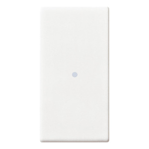 White Axial Button Wall <b>Switch</b> 2.2 In Length 4.4 In Width 0.4 In Height - Product Image 1