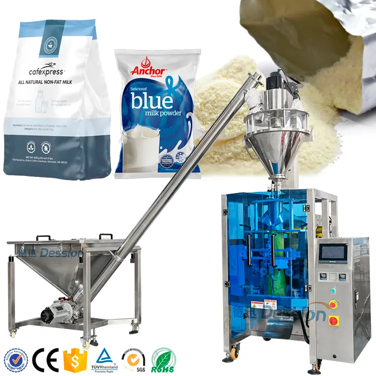 MultiFunction Full Automatic 500G 1KG Powder Pouch Filling Packing Machine Milk Powder Protein Powder Bag Packing Machine