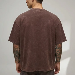 Camiseta Punk <span class=keywords><strong>Rock</strong></span> Vintage Personalizada con Estampado de Corazón Mecánico Estilo Gótico para Hombre, Camiseta Distressed de Gran Gramaje para Streetwear - Product Image 3