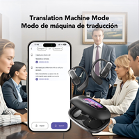 Écouteurs Bluetooth avec traduction IA et écran d'affichage, écouteurs sportifs, traducteur en temps réel pour les voyages