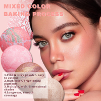 Palette compacte de fard à joues, contour et illuminateur, vegan, sans cruauté, avec logo personnalisé, marque privée, maquillage naturel pour le visage