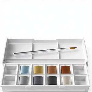 Set de Pintura de Acuarela Bview Art <span class=keywords><strong>Winsor</strong></span> & <span class=keywords><strong>Newton</strong></span> Cotman, 8 Medias Pastillas (8 Mililitros) de Colores Metálicos con Pincel - Product Image 1