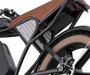 Vélo électrique Ridstar 1000W City Fat Tire Meilleure vente Nouveau design avec batterie au lithium 48V 15ah Marron Noir Couleur Moteur de moyeu arrière - Product Image 4
