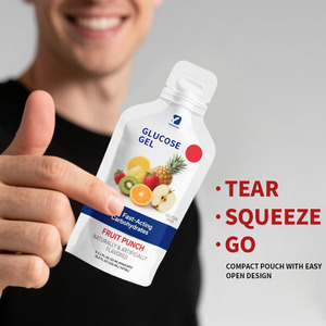 Rasa pukulan <span class=keywords><strong>Gel</strong></span> glukosa peran cepat kantong 32ml meningkatkan energi meningkatkan penggunaan darurat gula darah rendah - Product Image 6