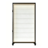 Vitrine d'exposition sur pied en métal pour cartes à collectionner personnalisées – Idéale pour boutique de cartes à échanger, exposition de collectionneurs