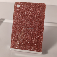 OLEG Prix d'usine 3mm 4x8ft Couleur personnalisée à motifs Chunky Gold Glitter Cast Acrylic Plastic Sheet Board