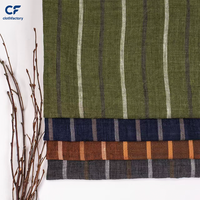 Tissu en lin pur OEKO Tex teint en fil, poids moyen, écologique, pour vêtements, chemises et usage sur canapés
