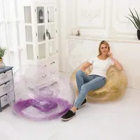 Canapé gonflable d'extérieur en PVC pour la plage Chaises longues Siège pouf Canapés Pouf Canapé simple Meubles de chambre à coucher Fourniture de salon