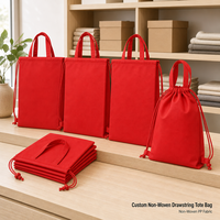 Sac à dos de sport portable en non-tissé imperméable avec logo personnalisé, sac à cordon solaire, vente en gros