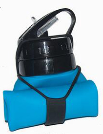 Botella de Agua Deportiva Plegable de Plástico Personalizada, Libre de BPA - Product Image 4