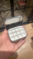 Acrylique DIY Aquarelle Voyage Tin Case 12-Well Palette Vide Mini Peinture Plastique avec Matériau Métallique