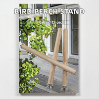 Cage à oiseaux écologique fournitures perchoir bâton en bois pour perroquets et pigeons support suspendu pour support de pigeon