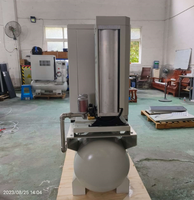 Compresseur d'air à spirale sans huile YiBang 3.7KW 380L/min 8bar 380V, quatre-en-un avec sécheur par adsorption, réservoir 200L, aimant permanent
