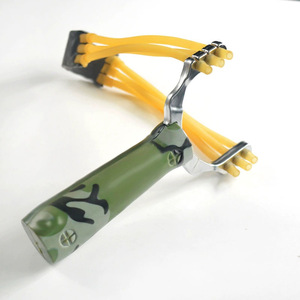 Lance-pierre de chasse au loup camouflage en alliage de zinc à grain de bois, durable, pour adulte - Product Image 4