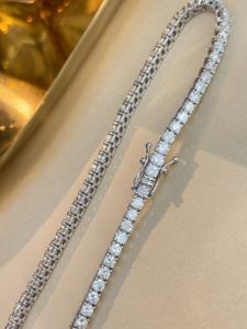 Xinfly - Brazalete de Oro Sólido de 18 Quilates con Diamante Natural Cuadrado de 3.0 Quilates FG, Joyería de Lujo, Regalo, Fabricante Directo - Product Image 4