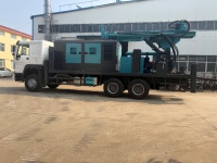 Foreuses de puits d'eau montées sur camion 200-600m, petites foreuses pneumatiques d'occasion pour puits, machine de forage sur camion