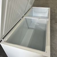 Congélateur horizontal commercial grande capacité avec refroidissement direct, en acier inoxydable, contrôle intelligent de la température