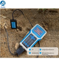 Testeur numérique portable Aoda 7 USB RS485 pour sols : NPK, pH, température, humidité, salinité – Haute précision (2 % FS), protection IP68, garantie 1 an
