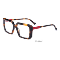 Shenzhen haute qualité unisexe assortiment de stratification acétate cellulose feuille lunettes noir vert à la mode lunettes colorées