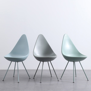 Silla Teardrop, Diseño Moderno y Minimalista, Silla de Restaurante Ligera para Adultos, Azul, Blanco, Verde, Negro, Rosa, Gris - Product Image 1