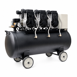Compresseur d'air silencieux APCOM sans huile 8-120L avec boîtier super silencieux pour un environnement intérieur silencieux - Product Image 1
