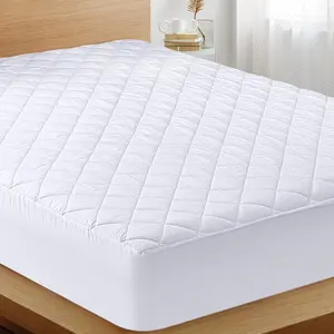 OEM Tex Cel Changshu Tissu éponge en fibre de coton Couvre-matelas imperméable contre les punaises de lit Jupe en tricot à dessus uni