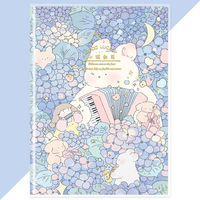 Carnet A5 de qualité supérieure, design à coins arrondis, bordures de pages sécurisées, pour enfants, bureau, écriture