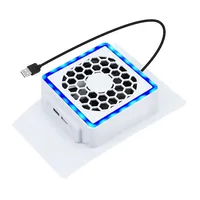 Refroidisseur de ventilateur de refroidissement réglable monté sur le côté de la console de jeu d'usine pour disque PS5 SLIM et édition numérique