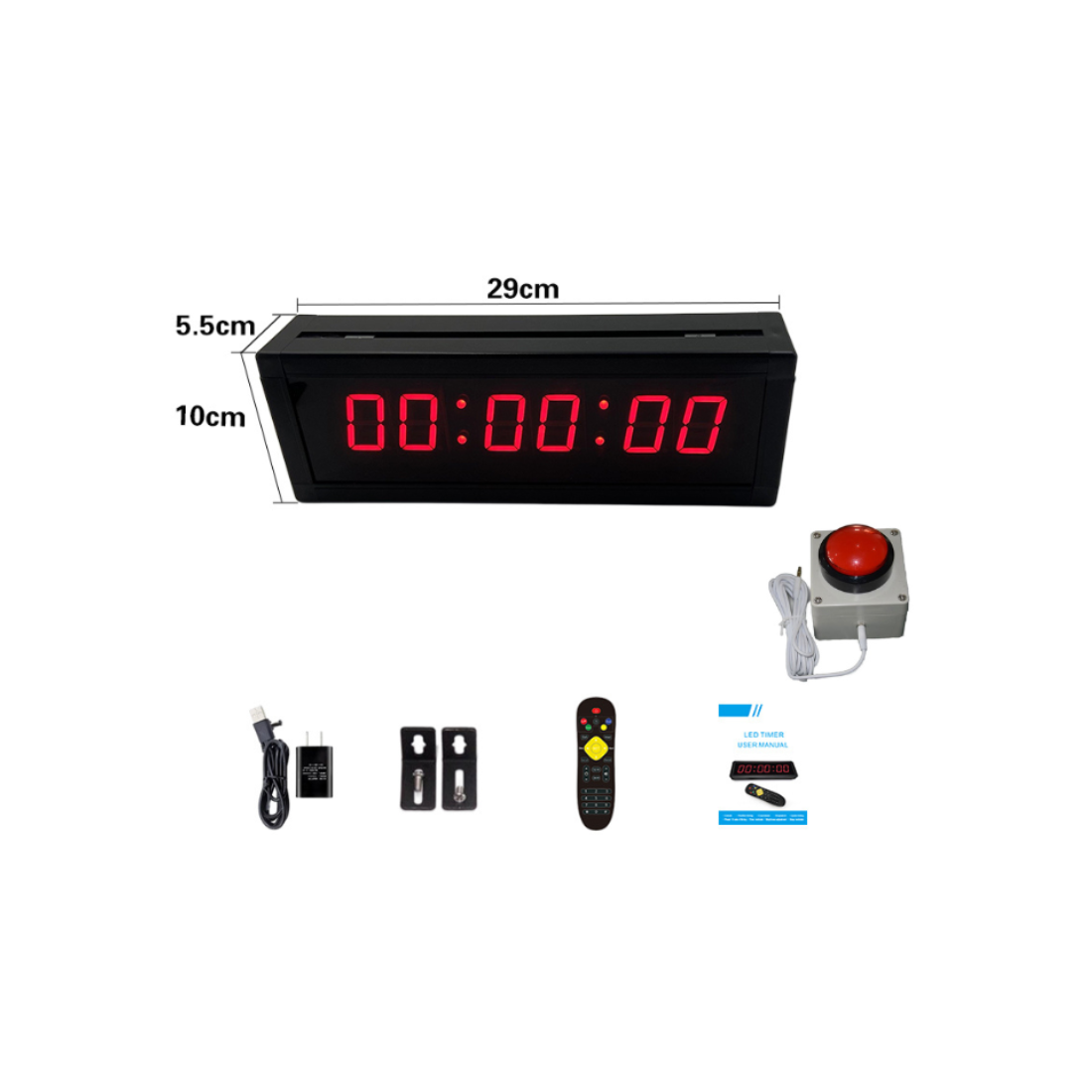 Mipcase Minuterie Poker Digitale – Compte à Rebours 99 Min – Petite Horloge De Jeu – Pile Bouton (non Incluse)