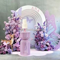 BK-147 Venta al por mayor del fabricante: Suministros de decoración para eventos, Panel de fondo de arco blanco, Soporte de arco redondo para escenario de bodas