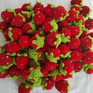 ของเล่นผลไม้โครเชต์น่ารักราคาถูกมาใหม่ ตุ๊กตาจี้ห้อย ขายส่ง ของขวัญรับปริญญา งานถักไหมพรม ทนทาน ใช้งานได้นาน ของตกแต่ง - Product Image 3