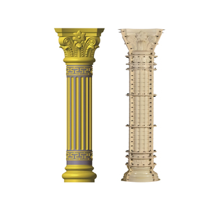 Stampo in Plastica ABS Riutilizzabile ad Alta Precisione per Colonna Romana a Strisce Rotonde, <span class=keywords><strong>Design</strong></span> per Stampaggio a Iniezione - Product Image 1