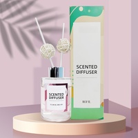 Diffuseur à roseaux Diffuseur de désodorisant Bouteille carrée Ensembles de diffuseurs de roseaux parfumés Désodorisants de parfum de marque privée Aromathérapie