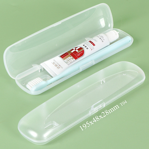 SUNSHING Custom PP PS Plastic Storage Containers Transparent Utensil Case Tooth <b>Brush</b> Box Packaging Travel Toothbrush Holder - Product Image 5