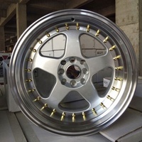 Jantes de voiture à cinq branches profondes 15x7 15x8.5 16x8 16x9 17x9 17x10 4x100 5x100 4x114.3 5x114.3 8x100 8x114.3 ET10-35
