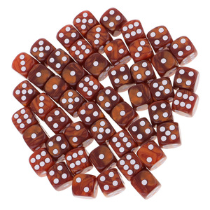 Non. Dés à jouer numériques conventionnels de 16 mm, motif perle arrondie, marron, en résine, disponibles sur AliExpress et best-seller - Product Image 3