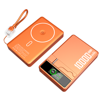 Batterie externe magnétique 3-en-1 sans fil 5000/10000 mAh pour téléphone, montre et écouteurs – Power Bank portable semi-solide