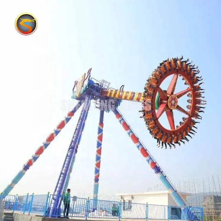 Factory price fun fair park equipment up motor thrilling swing pendulum hammer amusement attraction park game for sale