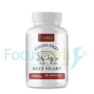 FocusHerb Complément en poudre de cœur de bœuf de marque privée, capsules de cœur de bœuf nourri à l'herbe - Product Image 1
