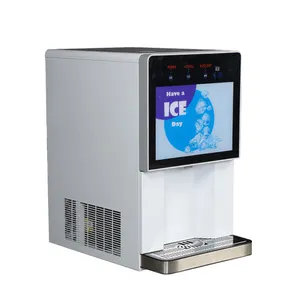 Sıcak satış otomatik dokunmatik ticari tip küp buz makinesi ev kahve dükkanı soğuk içecekler soğuk kahve dondurma 2023 yeni varış