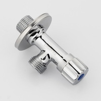 Robinet d'arrêt à bille en laiton de haute qualité, design moderne, finition chromée, commande manuelle hydraulique pour toilettes intelligentes, raccord femelle