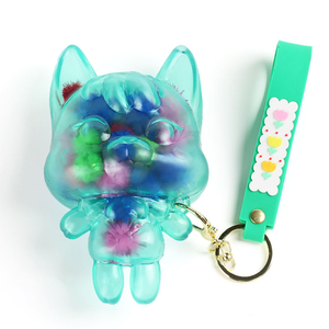 Onr New Novelty Soft Squishy Silicone Plastic 14cm Big Head Frankencat Cartoon Stress Relieving Transport Key Chain Toys - Product Image 4