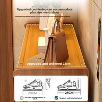 Meuble à chaussures économique en bois massif réglable en hauteur pour entrée de maison, anti-poussière, rangement pratique pour dortoir